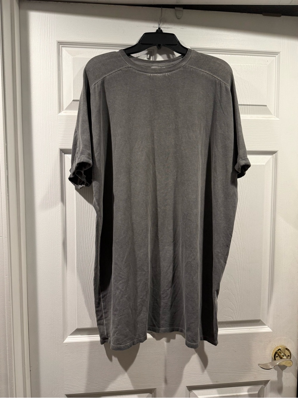 ASOS Womens Washed Gray Short-Sleeve Crew Dress . Size 8